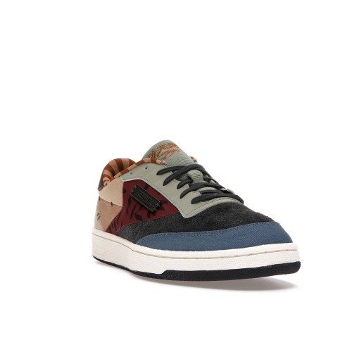 Кроссы Reebok Club C 85 Kung Fu Panda Multi - мужская сетка размеров