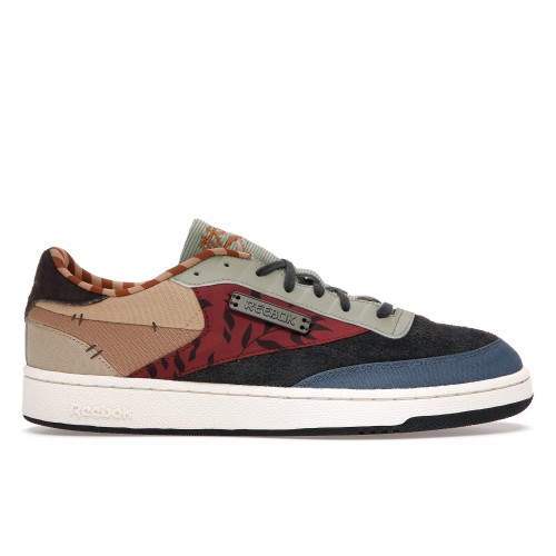 Кроссы Reebok Club C 85 Kung Fu Panda Multi - мужская сетка размеров