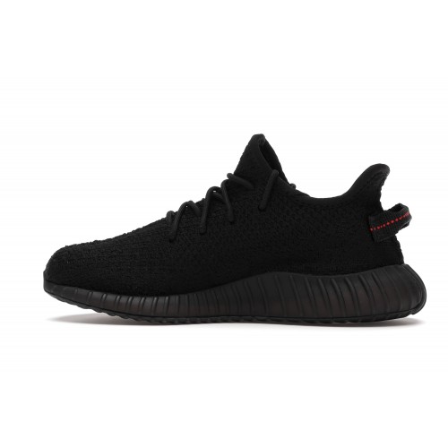 Кроссы adidas Yeezy Boost 350 V2 Black Red (Kids) - детская сетка размеров