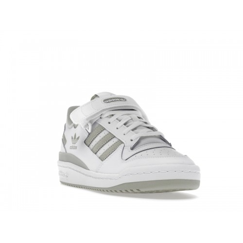 Кроссы adidas Forum Low White Green - мужская сетка размеров