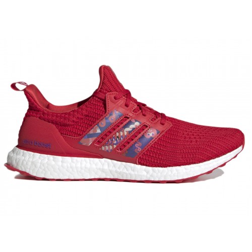 Кроссы adidas Ultra Boost 4.0 DNA Chinese New Year Scarlet - мужская сетка размеров