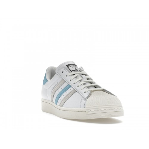 adidas Superstar Cream White Preloved Blue - мужская сетка размеров