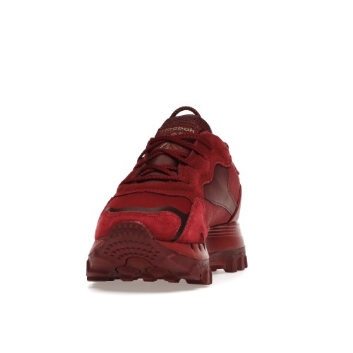 Кроссы Reebok Classic Leather Cardi B Burgundy (W) - женская сетка размеров