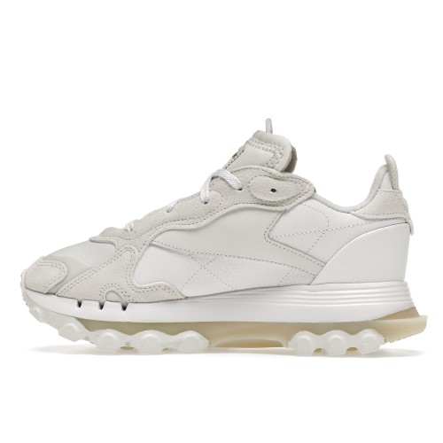Кроссы Reebok Classic Leather Cardi B White (W) - женская сетка размеров