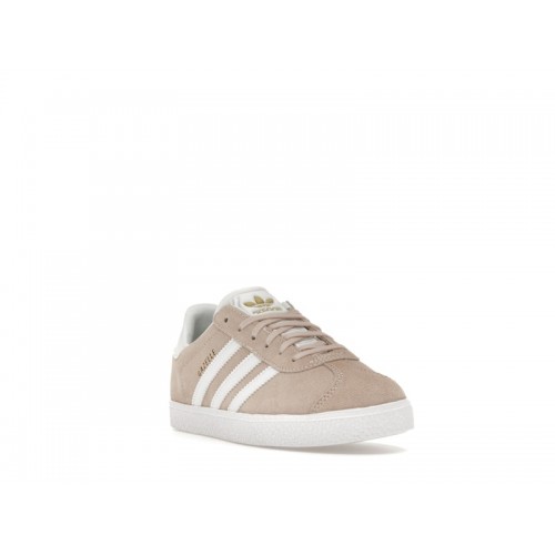 Кроссы adidas Gazelle Pink Tint Cloud White (GS) - подростковая сетка размеров