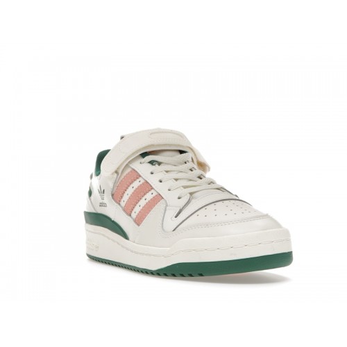 Кроссы adidas Forum 84 Low Off White Green Pink - мужская сетка размеров