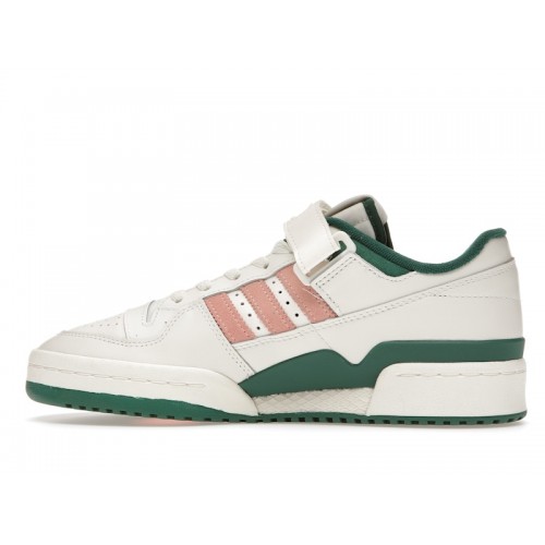 Кроссы adidas Forum 84 Low Off White Green Pink - мужская сетка размеров