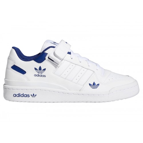 Кроссы adidas Forum Low White Victory Blue - мужская сетка размеров