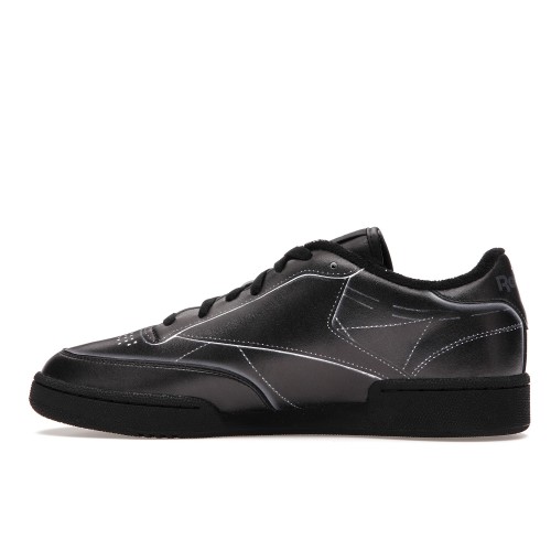 Кроссы Reebok Club C Maison Margiela Black - мужская сетка размеров