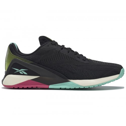 Кроссы Reebok Nano X1 Vegan Black Pink Mint - мужская сетка размеров