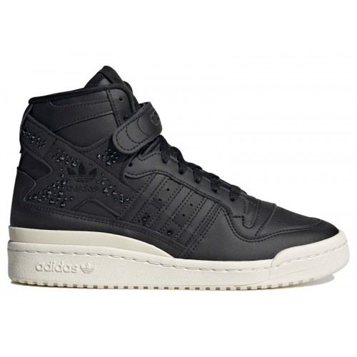 Кроссы adidas Forum 84 Hi Black Sparkles (W) - женская сетка размеров