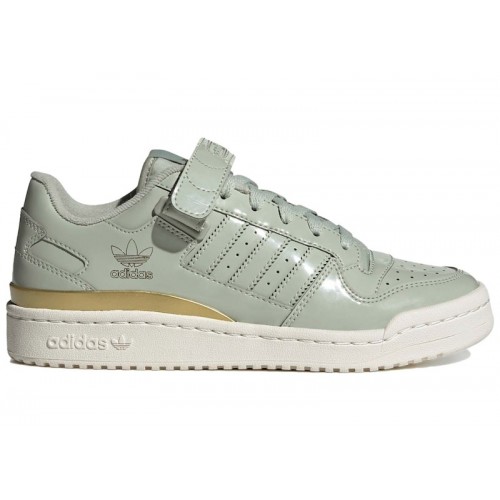 Кроссы adidas Forum Low Halo Green Matte Gold (W) - женская сетка размеров