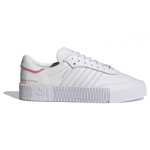 Кроссы adidas Sambarose Swarovski Cloud White (W) - женская сетка размеров