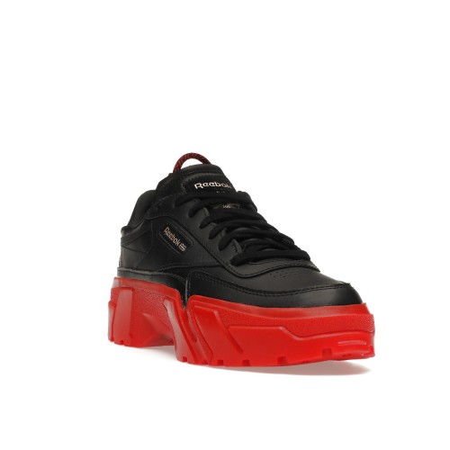 Кроссы Reebok Club C Cardi B Black Red (W) - женская сетка размеров