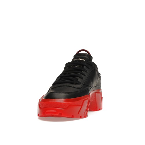 Кроссы Reebok Club C Cardi B Black Red (W) - женская сетка размеров