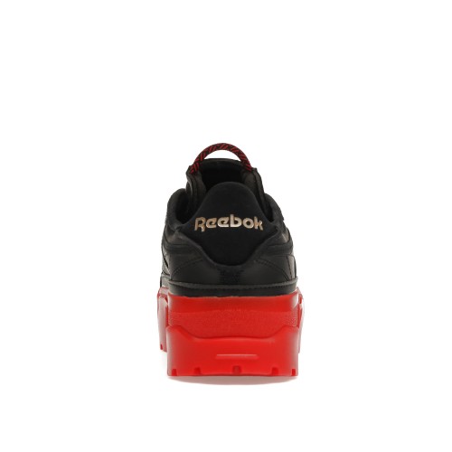 Кроссы Reebok Club C Cardi B Black Red (W) - женская сетка размеров