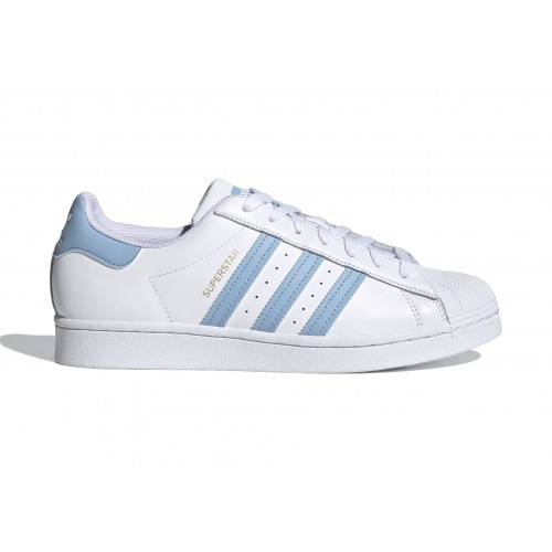 Кроссы adidas Superstar White Ambient Sky Gold - мужская сетка размеров