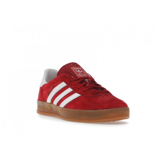 Кроссы adidas Gazelle Indoor Scarlet Cloud White - мужская сетка размеров