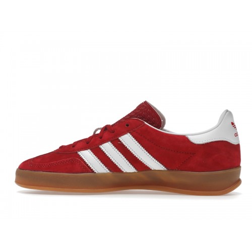 Кроссы adidas Gazelle Indoor Scarlet Cloud White - мужская сетка размеров