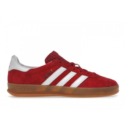 Кроссы adidas Gazelle Indoor Scarlet Cloud White - мужская сетка размеров