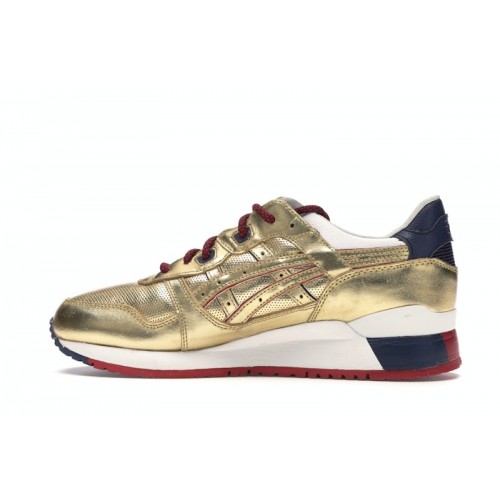 Кроссы ASICS Gel-Lyte III KFE USA Gold - мужская сетка размеров