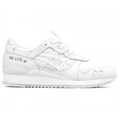 Кроссы ASICS Gel-Lyte III White White Black - мужская сетка размеров