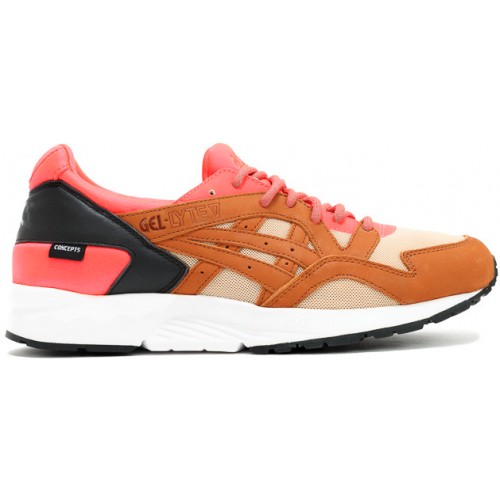 Кроссы ASICS Gel-Lyte V Concepts Mix & Match Coral - мужская сетка размеров