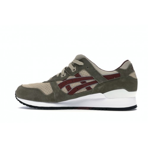 Кроссы ASICS Gel-Lyte III Patta Birch Burgundy - мужская сетка размеров