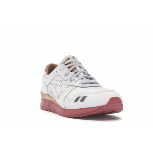 Кроссы ASICS Gel-Lyte III Packer Shoes x J. Crew White Buck - мужская сетка размеров