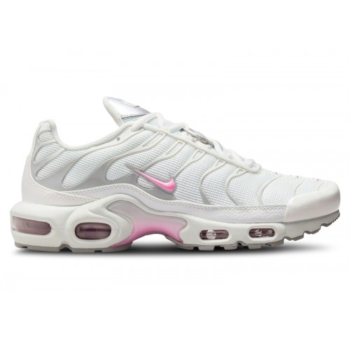 Кроссы Nike Air Max Plus Summit White Pink Rise (W) - женская сетка размеров