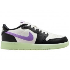 Подростковые кроссовки Jordan 1 Retro Low OG Black Raspberry (GS)