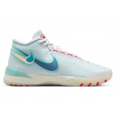 Nike LeBron NXXT Genisus White Aurora Green Siren Red Aegean Storm