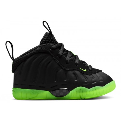 Кроссы Nike Little Posite One Black Volt (TD) - детская сетка размеров