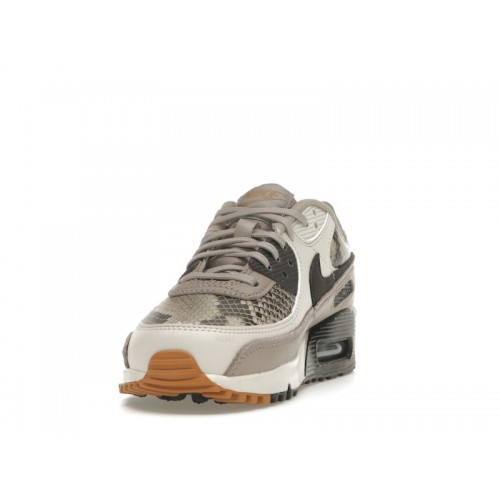 Кроссы Nike Air Max 90 SE Tan Snakeskin (W) - женская сетка размеров