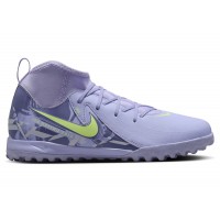 Подростковые кроссовки Nike Phantom Luna 2 Academy TF Purple Agate Barely Volt (GS)