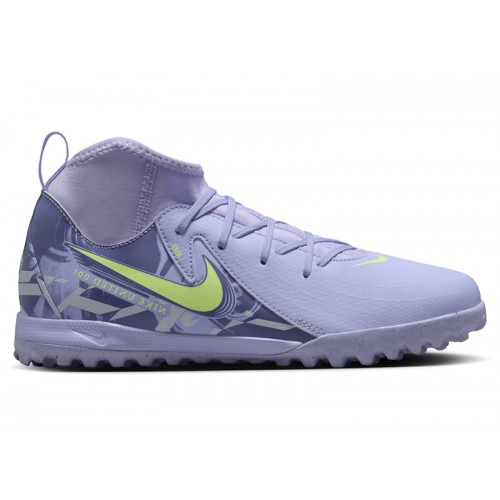 Кроссы Nike Phantom Luna 2 Academy TF Purple Agate Barely Volt (GS) - подростковая сетка размеров