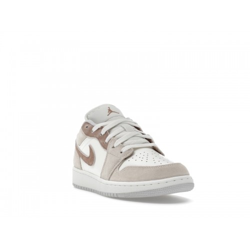 Air Jordan 1 Low SE GS Sail Archaeo Brown - подростковая сетка размеров