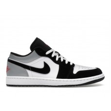 Кроссовки Jordan 1 Low SE White Fire Red Black Matte Silver