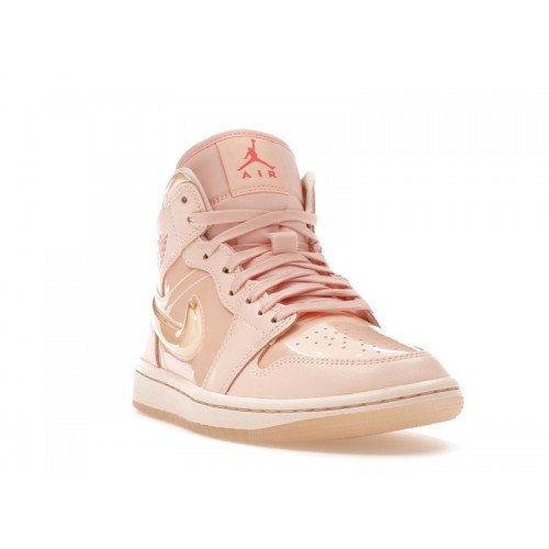 Wmns Air Jordan 1 Mid Patent Valentines Day - женская сетка размеров