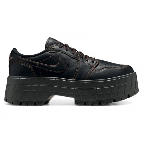 Wmns Air Jordan 1 Low Brooklyn Black Cacao Wow - женская сетка размеров