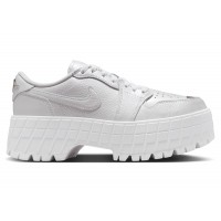 Женские кроссовки Jordan 1 Brooklyn Low White Metallic Silver (W)