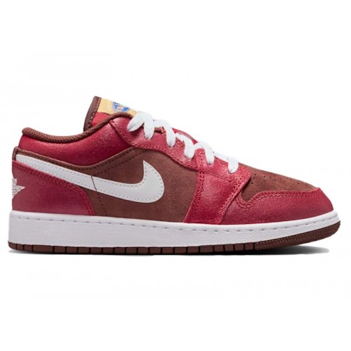 Кроссы Jordan 1 Low Bread Butter (GS) - подростковая сетка размеров