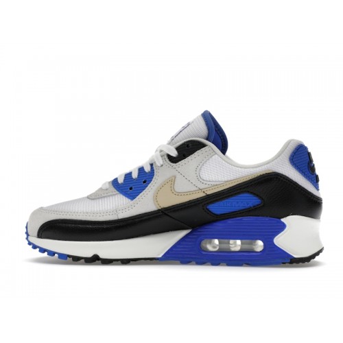 Кроссы Nike Air Max 90 Khaki Racer Blue - мужская сетка размеров