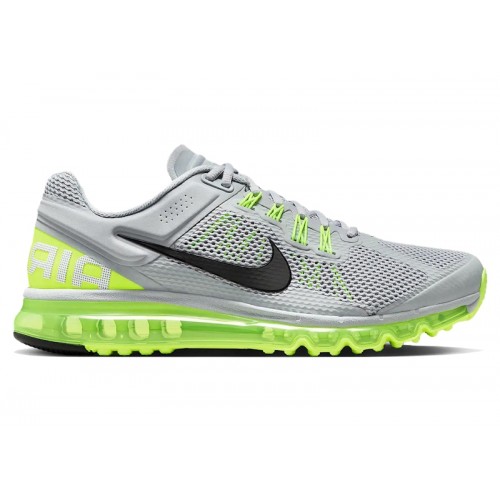 Кроссы Nike Air Max 2013 Wolf Grey Volt Black - мужская сетка размеров