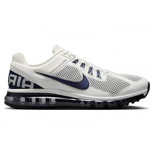 Кроссы Nike Air Max 2013 Summit White Midnight Navy Black - мужская сетка размеров