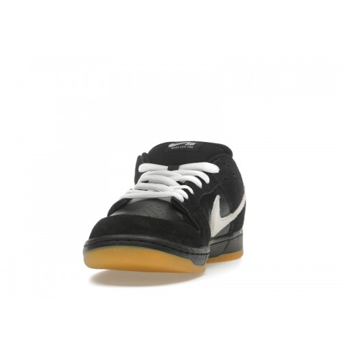 Кроссы Nike Dunk Low Pro SB Black White Gum - мужская сетка размеров