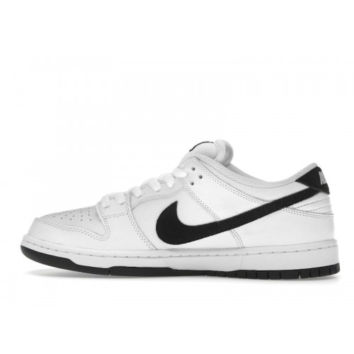 Кроссы Nike SB Dunk Low White Black - мужская сетка размеров