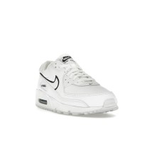 Nike Air Max 90 White Black Outlined Swoosh