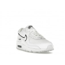 Nike Air Max 90 White Black Outlined Swoosh