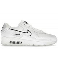 Nike Air Max 90 White Black Outlined Swoosh